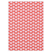 Mid-Century Modern geometrisch rood en roze Tafelkleed (Voorkant)