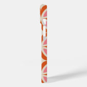 Mid Century Modern Geometrisch Roze Sinaasappel Case-Mate iPhone Case (Achterkant / Links)