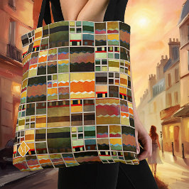 Mid-Century Modern Geometrische Abstracte Kunst  Tote Bag