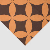 Mid Century Modern geometrische cirkels patroon Tissuepapier (Detail)