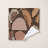 Mid Century Modern Geometrische Vormen Bad Handdoek (Wasdoekje)