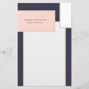 mid century modern gepersonaliseerd briefpapier