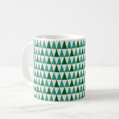 Mid Century Modern Glitter-kerstbomen Koffiemok (Voorkant links)