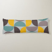 Mid-Century Modern Gold Moon Horizon Lichaamskussen (Achterkant)