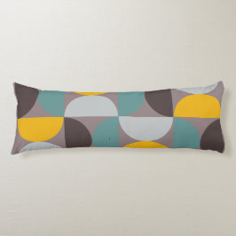 Mid-Century Modern Gold Moon Horizon Lichaamskussen