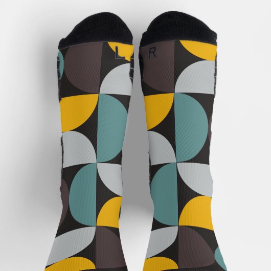 Mid-Century Modern Gold Moon Horizon Sokken (Top)