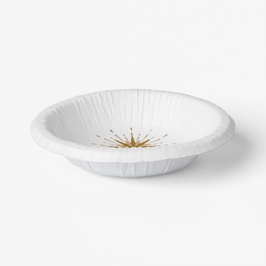 Mid-Century Modern Gold Starburst Papieren Kommen (Gebogen)