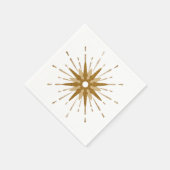 Mid-Century Modern Gold Starburst Servet (Hoek)
