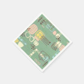 Mid Century Modern Graphic Design Papieren servett Servetten (Hoek)