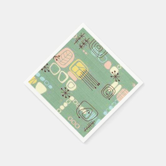 Mid Century Modern Graphic Design Papieren servett Servetten (Hoek)