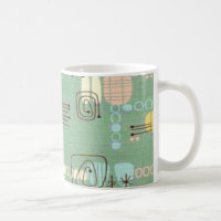Mid Century Modern Graphics Design Coffee Mok