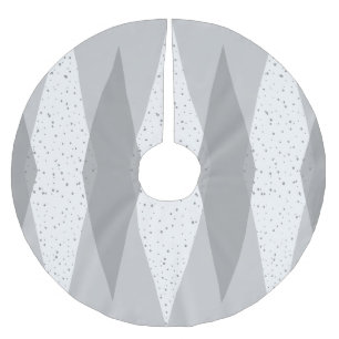 Mid Century Modern Gray Argyle Boom Skirt Kerstboom Rok