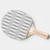 Mid Century Modern Gray Argyle Ping Pong Paddle Tafeltennisbatje (Zijkant)