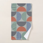 Mid-Century Modern Gray Blue Lemongras en klei Bad Handdoek (Handdoek)