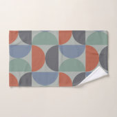 Mid-Century Modern Gray Blue Lemongras en klei Bad Handdoek (Handdoek)