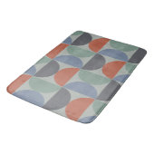 Mid-Century Modern Gray Blue Lemongras en klei Badmat (Gekanteld)