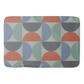 Mid-Century Modern Gray Blue Lemongras en klei Badmat (Voorkant)
