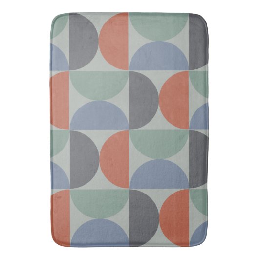 Mid-Century Modern Gray Blue Lemongras en klei Badmat (Voorkant Verticaal)