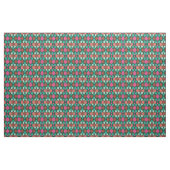 Mid Century Modern Green Geometric Fabric Stof (Fat Quarter)