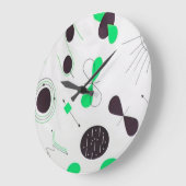 Mid Century Modern Green Physics  Grote Klok (Hoek)