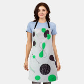 Mid Century Modern Green Physics  Schort (Gedragen)