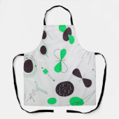 Mid Century Modern Green Physics  Schort (Voorkant)