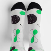 Mid Century Modern Green Physics  Sokken (Top)