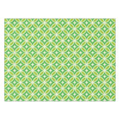 Mid Century Modern Green Starbursts on circles  Tafelkleed (Voorkant (Horizontaal))