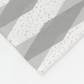 Mid Century Modern Grey Argyle Fleece Blanket Deken (Hoek)