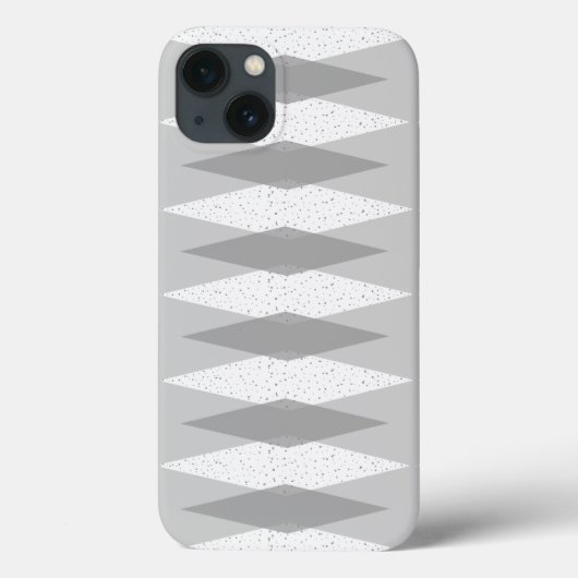 Mid Century Modern Grey Argyle iPhone/iPad Case (Achterkant)