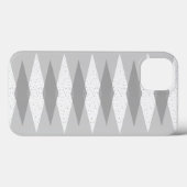 Mid Century Modern Grey Argyle iPhone/iPad Case (Achterkant (horizontaal))