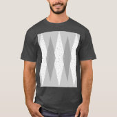 Mid Century Modern Grey Argyle T-Shirt (Voorkant)