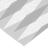 Mid Century Modern Grey Argyle Table Runner Korte Tafelloper (Hoek)