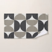 Mid-Century Modern Grey en Gunmetal Bad Handdoek (Handdoek)