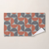 Mid-Century Modern Grey en klei Bad Handdoek (Handdoek)