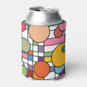 Mid-Century Modern Grid Foam Koelbox Blikjeskoeler (Blikje Voorkant)