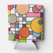 Mid-Century Modern Grid Foam Koelbox Blikjeskoeler (Achterkant)