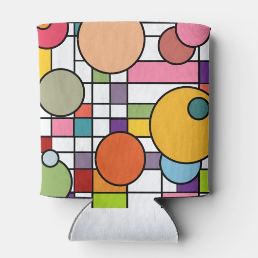 Mid-Century Modern Grid Foam Koelbox Blikjeskoeler (Achterkant)