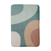 Mid Century Modern Grote Vormen Meerkleurig Blauwg Badmat (Voorkant Verticaal)