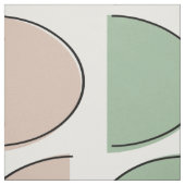 Mid-Century Modern Half Moons Fabric Stof (Swatch)