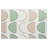 Mid-Century Modern Half Moons Fabric Stof (Fat Quarter)