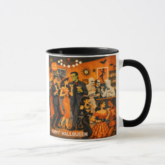 Mid Century Modern Halloween Martini Feest Mok
