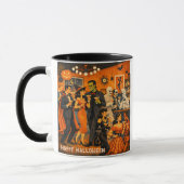 Mid Century Modern Halloween Martini Feest Mok (Links)
