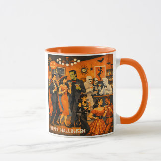 Mid Century Modern Halloween Martini Feest Mok