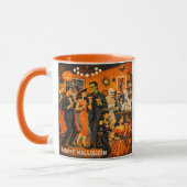 Mid Century Modern Halloween Martini Feest Mok (Links)