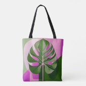 Mid-Century Modern Hawaiian Hibiscus Beach Bag Tote Bag (Achterkant)