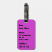 Mid-Century Modern Hawaiian Monstera Leaf  Bagagelabel (Achterkant verticaal)