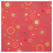 Mid-Century Modern Holiday Snowflake Pattern Stof (Swatch)