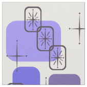Mid Century Modern Indigo Stof (Close Up)