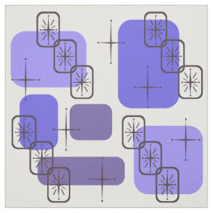 Mid Century Modern Indigo Stof